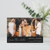 Save The Date QR Code moderne Enregistrer la date 4 Photo Elegan (Debout devant)