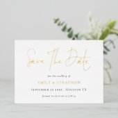 Save The Date QR-code script bruiloft echt   Folie Uitnodiging (Staand Voorkant)