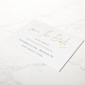 Save The Date QR-code script Huwelijk Echt   Folie Uitnodiging (Gedraaid)