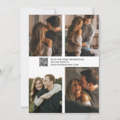 Save The Date QR Code Vellum Overlay Modern Script 5 Photo (Dos)