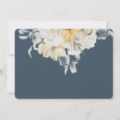 Save The Date QUELQUE CHOSE DE BLEU Floral- MARIAGE horizontal (Dos)