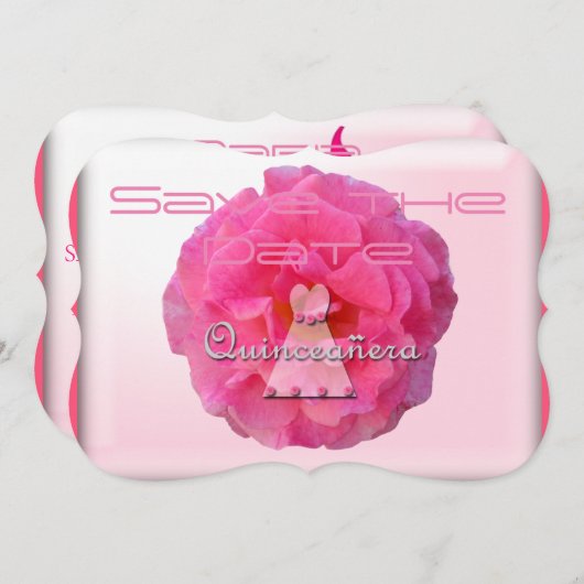 Save The Date Quinceanera (Devant / Derrière)