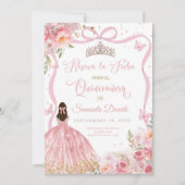 Save The Date Quinceañera Blush Pink Gold (Devant)
