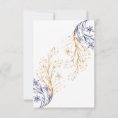 Save The Date Quinceanera Floral Royal Rose bleu (Dos)