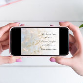 Save The Date Quinceañera florale blanche Sauvez la date