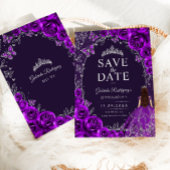 Save The Date Quinceanera Violet Argent