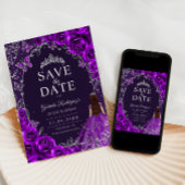 Save The Date Quinceanera Violet Argent