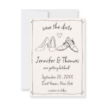 Quirky Whimsical Main Drawn Doodle Chaussures Mari