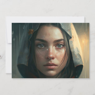 Save The Date Rain hood girl