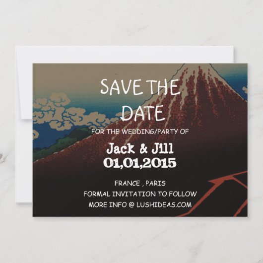 Save The Date Rainstorm Sous le sommet (Devant)