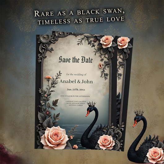 Save The Date Rare comme un cygne noir, éternel comme l'amour vr