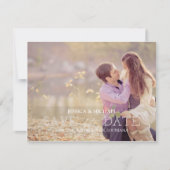 Save the date | Rayures jaunes (Devant)