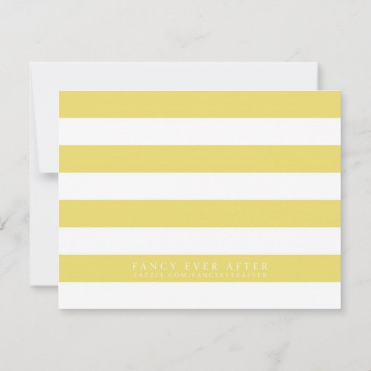 Save the date | Rayures jaunes (Dos)