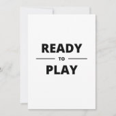 SAVE THE DATE READY TO PLAY (Devant)