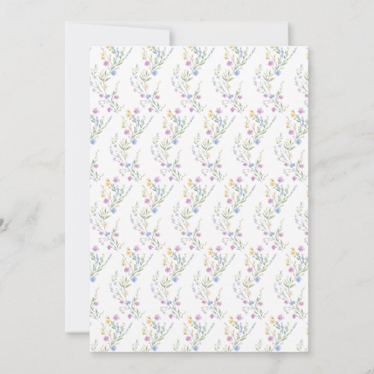 Save The Date Réception de l'arc Mariage de printemps (Dos)