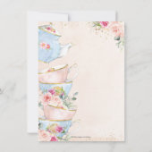 Save The Date Réception de Mariage Élégante avec Thème Floral et (Dos)