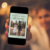 Save The Date Réception de mariage - Photo Sage Green