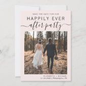 Save The Date Réception de mariage rose (Devant)