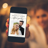 Save The Date Réception Mariage moderne - Photo Cream