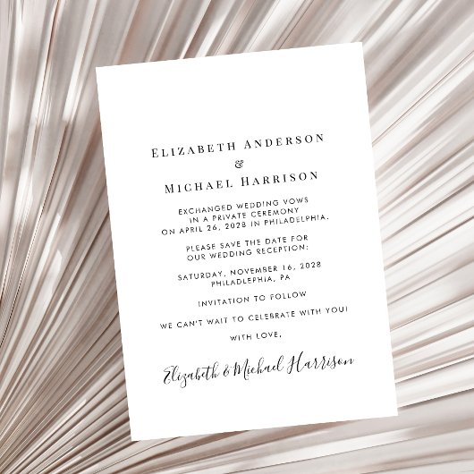 Save The Date Réception Mariage Photo Arc Design