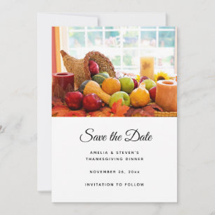 Save The Date Récolte de table de la ferme en abondance