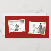 Save The Date Rectangle classique Double Bonheur Mariage chinois (Dos)