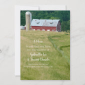 Save The Date Red Barn et Silo Farm Wedding Enregistrer la date (Devant)