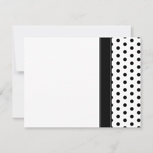 Save The Date Red Daisy Pois noirs Enregistrer la date (Dos)