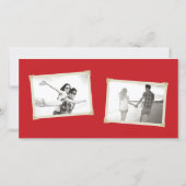 Save The Date Red Knot Double Bonheur Mariage chinois Photo (Dos)