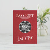Save The Date Red Las Vegas Passport Enregistrer La Date (Debout devant)