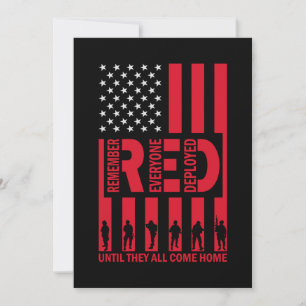 Save The Date Red Rappelez-Vous Tous Déployés Jusqu'À Ce Qu'Ils 