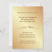 Save The Date Red Rose Elegance - Douche (Dos)