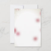 Save The Date Red Rose Petals Love Heart Enregistrer la date (Dos)