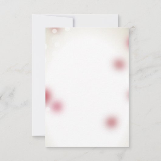 Save The Date Red Rose Petals Love Heart Enregistrer la date (Dos)