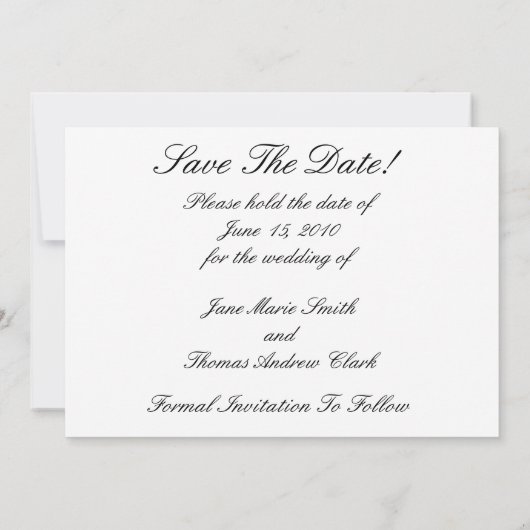 Save The Date Red Tulip Enregistrer La Date (Dos)