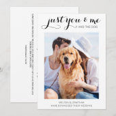 Save The Date Réduction de la taille du changement de plans Anno (Devant / Derrière)