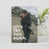 Save The Date Réessayons ceci | Décontracté Enregistrer la photo (Debout devant)