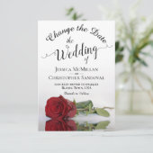 Save The Date Reflet des plans Mariages de Red Rose Change (Debout devant)