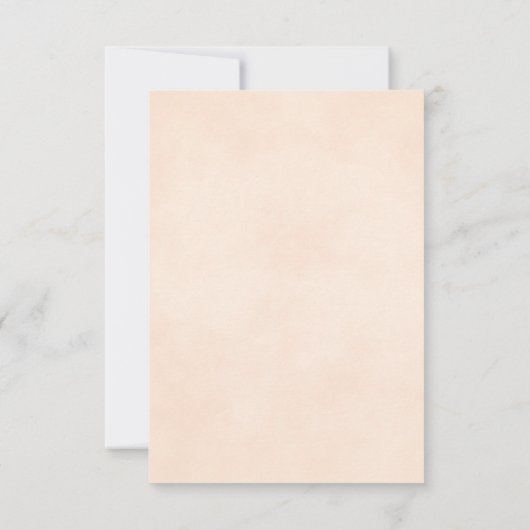 Save The Date Reflet Pale Peach Rose Mariage romantique (Dos)
