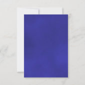 Save The Date Reflet Royal Blue Rose Romantique Mariage (Dos)