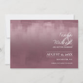Save The Date Reflets aquarelle Mariage Mauve ID774 (Dos)