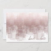 Save The Date Réflexions aquarelle Mariage cannelle Rose ID774 (Devant)