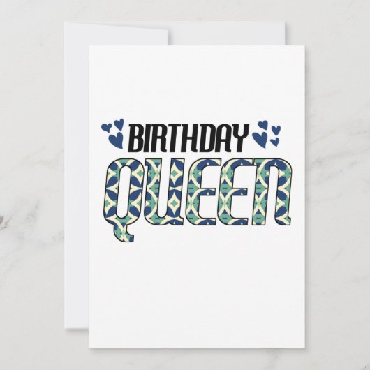 Save The Date Reine d'anniversaire (Devant)