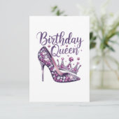 Save The Date Reine d'anniversaire (Debout devant)