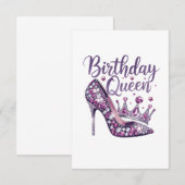 Save The Date Reine d'anniversaire (Devant / Derrière)
