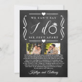 Save The Date Remise du Mariage de Six Pieds Horaire Changement  (Devant)