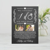 Save The Date Remise du Mariage de Six Pieds Horaire Changement  (Debout devant)