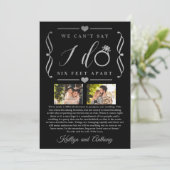 Save The Date Remise du Mariage de Six Pieds Horaire Changement  (Debout devant)