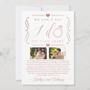 Save The Date Remise du Mariage de Six Pieds Horaire Changement