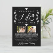 Save The Date Remise du Mariage de Six Pieds Horaire Changement (Debout devant)